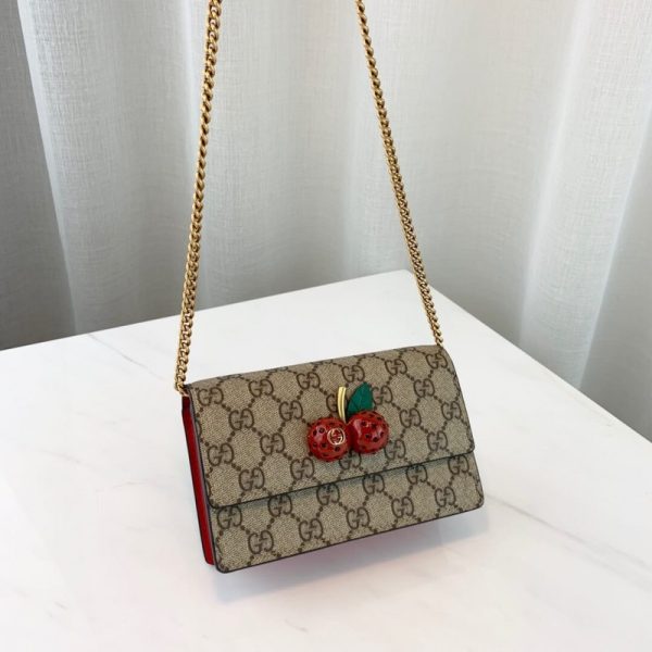 Replica Gucci GG Supreme Mini Bag with Cherries PM 481291 - Image 2