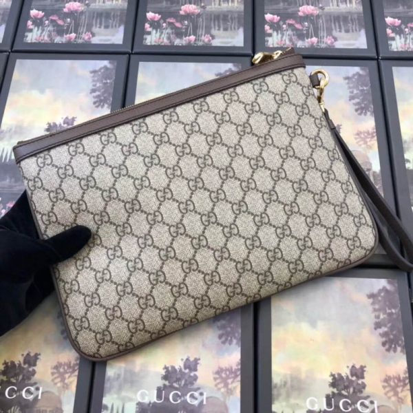 Replica Gucci GG Supreme Pouch with Authentic Design - Image 3