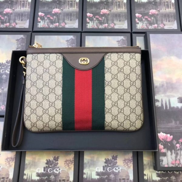 Replica Gucci GG Supreme Pouch with Authentic Design