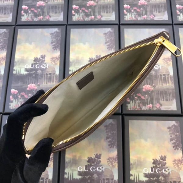 Replica Gucci GG Supreme Pouch with Authentic Design - Image 9
