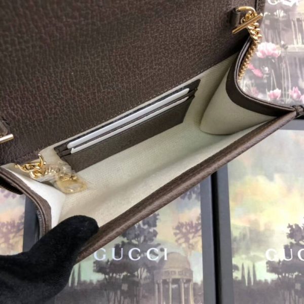 Replica Gucci GG Supreme Rajah Mini Bag in Coffee - Image 7