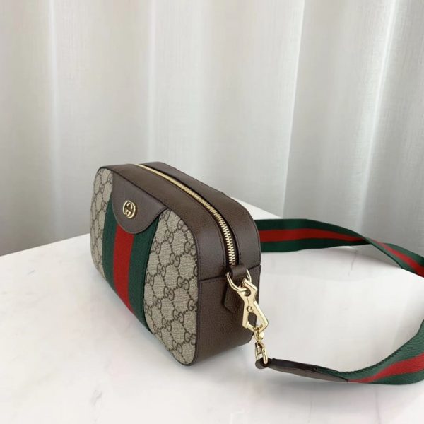 Replica Gucci GG Supreme Coffee Shoulder Bag 575073 - Image 3