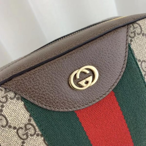 Replica Gucci GG Supreme Coffee Shoulder Bag 575073 - Image 7