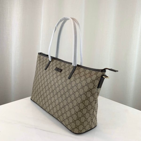 Replica Gucci GG Supreme Medium Zip Tote Bag 353437 - Image 4