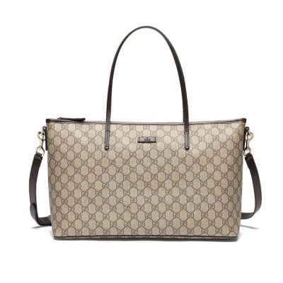 Replica Gucci GG Supreme Medium Zip Tote Bag 353437