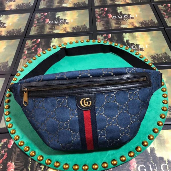 Gucci GG Velvet Replica Belt Bag - Style 574968 - Image 2