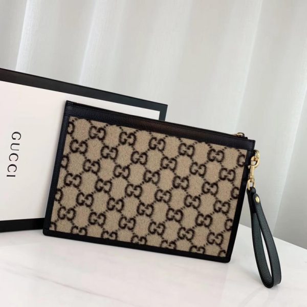 Replica Gucci GG Wool Pouch – Premium Fashion Accessory - Image 3