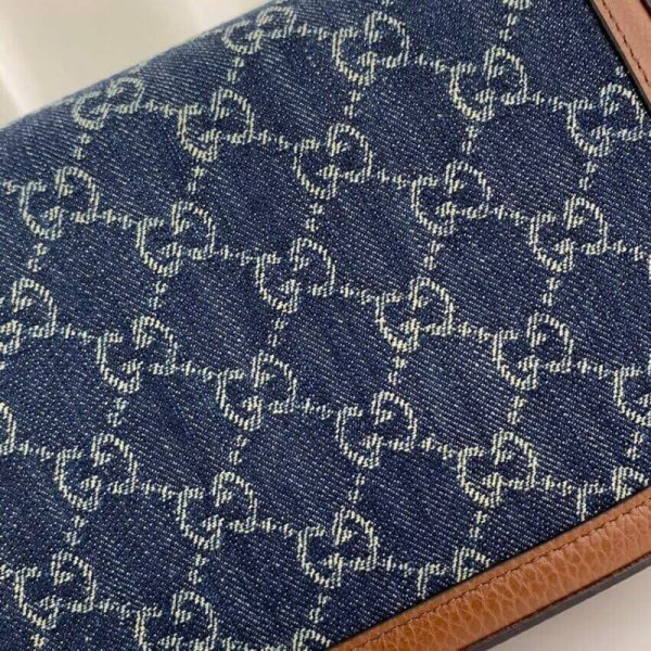 Gucci Horsebit 1955 Denim Mini Bag - Replica - Image 8