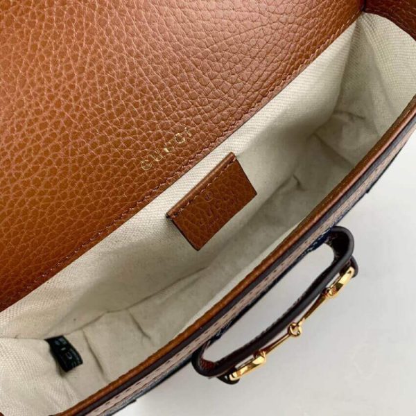 Gucci Horsebit 1955 Denim Mini Bag - Replica - Image 10