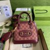 Best Replicas Bags - Replica Gucci Horsebit 1955 Mini Bag in Burgundy GG Canvas Shop For Best Louis Vuitton LV Replica Bags With Cheap Price