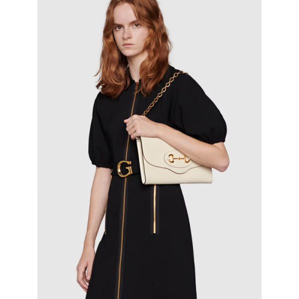 Replica Gucci Horsebit 1955 Leather Small Bag 677286 - Image 4