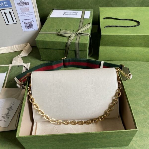 Replica Gucci Horsebit 1955 Leather Small Bag 677286 - Image 6