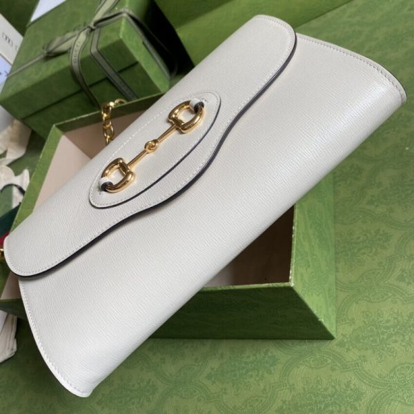 Replica Gucci Horsebit 1955 Leather Small Bag 677286 - Image 7