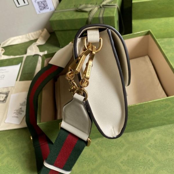 Replica Gucci Horsebit 1955 Leather Small Bag 677286 - Image 8