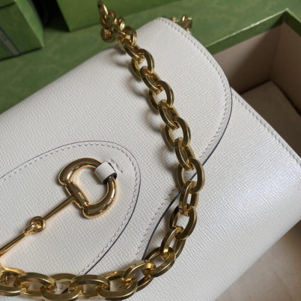 Replica Gucci Horsebit 1955 Leather Small Bag 677286 - Image 10