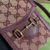 Best Replicas Bags - Replica Gucci Horsebit 1955 Mini Bag - Burgundy GG Canvas Shop For Best Louis Vuitton LV Replica Bags With Cheap Price