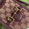 Best Replicas Bags - Replica Gucci Horsebit 1955 Mini Bag - Burgundy GG Canvas Shop For Best Louis Vuitton LV Replica Bags With Cheap Price