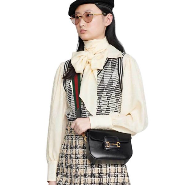 Replica Gucci Horsebit 1955 Mini Bag in Black - Image 2