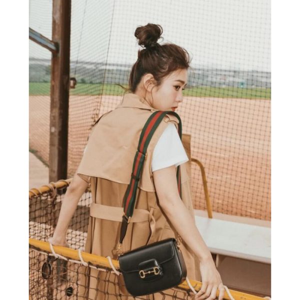 Replica Gucci Horsebit 1955 Mini Bag in Black - Image 4
