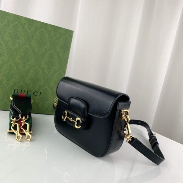 Replica Gucci Horsebit 1955 Mini Bag in Black - Image 6