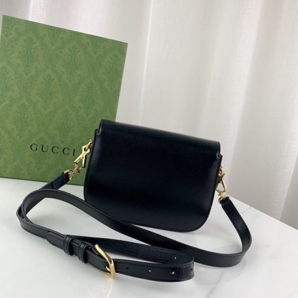 Replica Gucci Horsebit 1955 Mini Bag in Black - Image 7