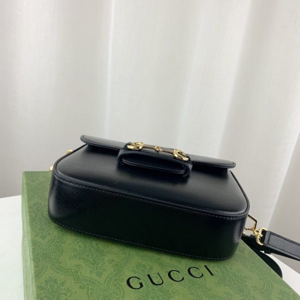 Replica Gucci Horsebit 1955 Mini Bag in Black - Image 8