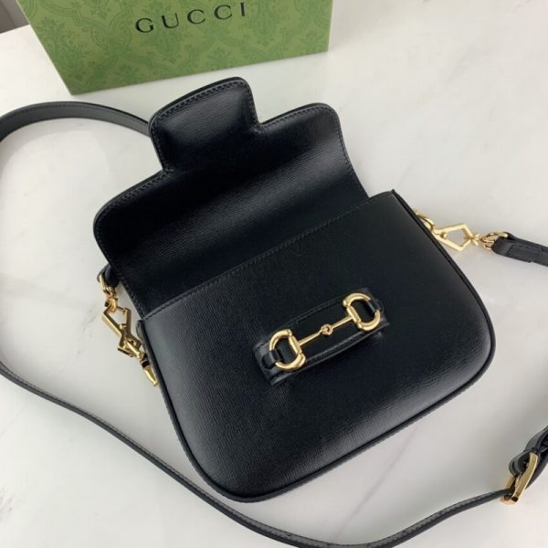 Replica Gucci Horsebit 1955 Mini Bag in Black - Image 9