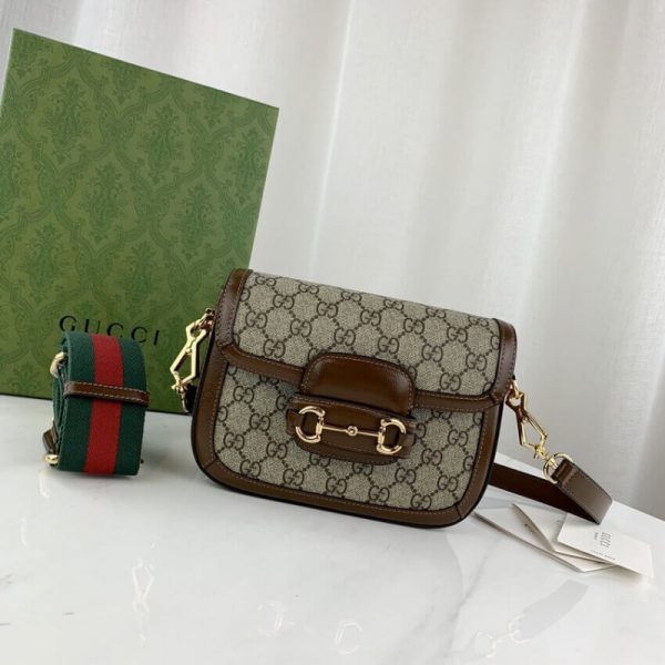 Replica Gucci Horsebit 1955 Mini GG Supreme Bag - Image 6