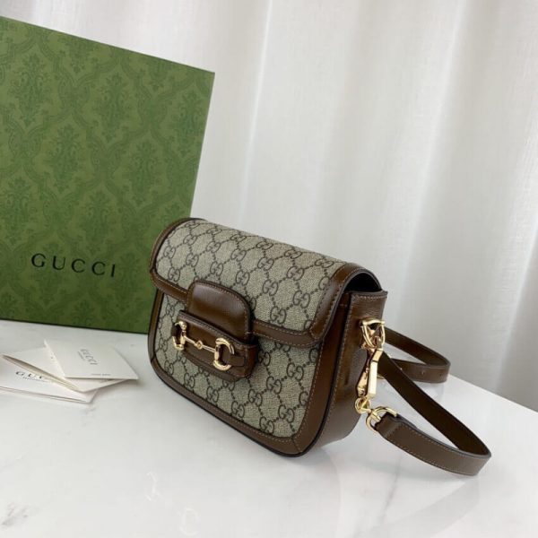 Replica Gucci Horsebit 1955 Mini GG Supreme Bag - Image 7