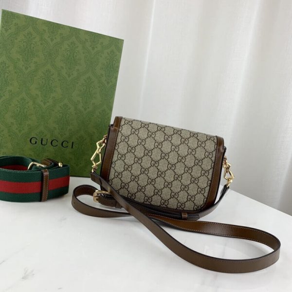 Replica Gucci Horsebit 1955 Mini GG Supreme Bag - Image 8