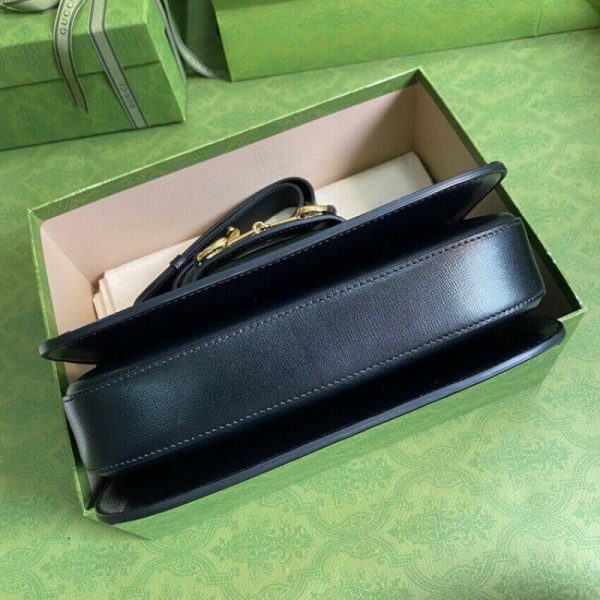 Replica Gucci Horsebit 1955 Small Brick/Sand Leather Bag - Image 3