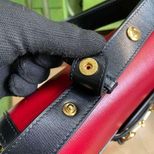 Replica Gucci Horsebit 1955 Small Brick/Sand Leather Bag - Image 7