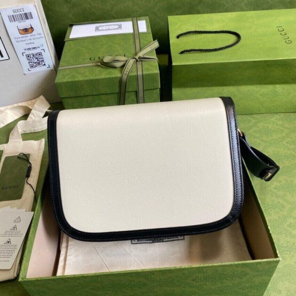 Gucci Horsebit 1955 Small Bag - White/Sand Leather Replica - Image 2