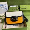 Best Replicas Bags - Gucci Horsebit 1955 Small Bag - White/Sand Leather Replica Shop For Best Louis Vuitton LV Replica Bags With Cheap Price