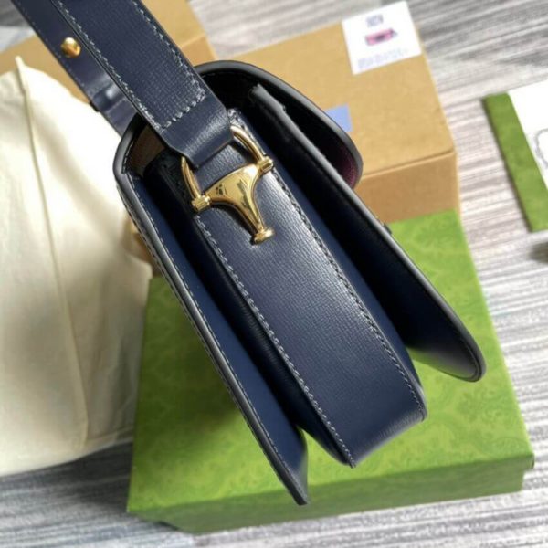 Replica Gucci Horsebit 1955 Small Pink Corduroy Bag - Image 7