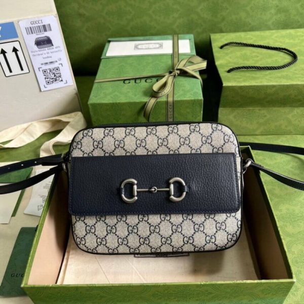 Replica Gucci 1955 Horsebit Small Blue Bag 645454 - Image 2