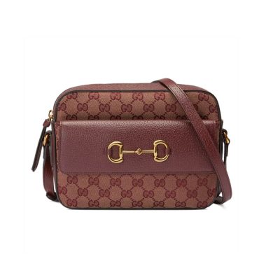 Replica Gucci Horsebit 1955 Burgundy Small Bag 645454