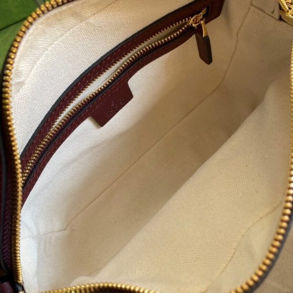Replica Gucci Horsebit 1955 Burgundy Small Bag 645454 - Image 10