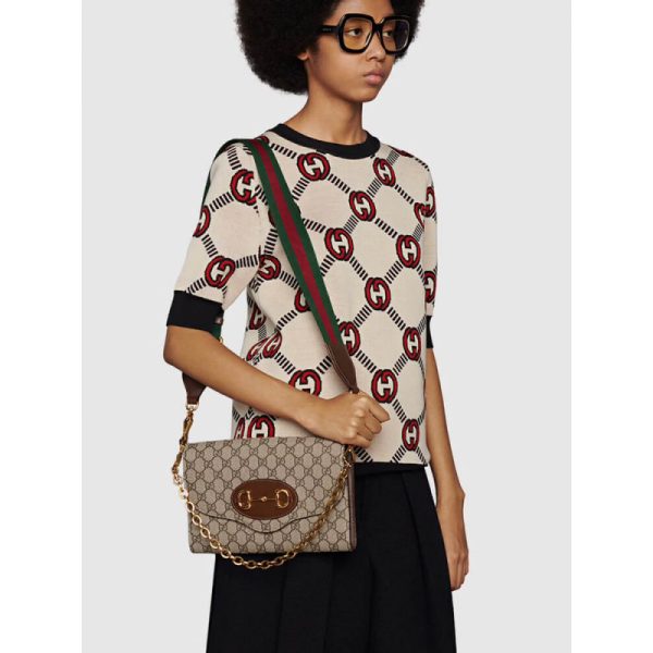 Replica Gucci Horsebit 1955 Small GG Supreme Bag - Image 3