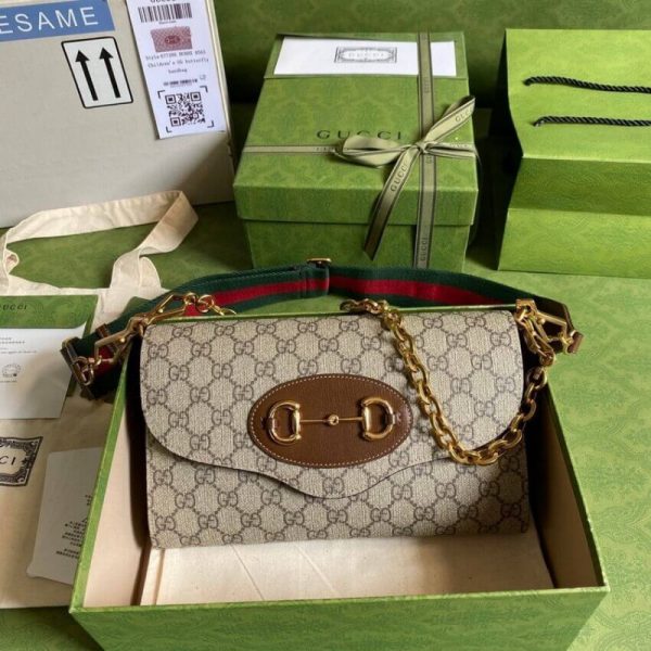 Replica Gucci Horsebit 1955 Small GG Supreme Bag - Image 5