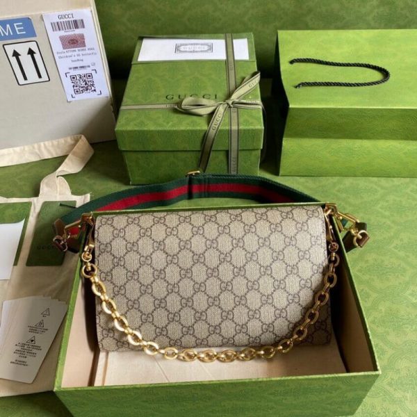 Replica Gucci Horsebit 1955 Small GG Supreme Bag - Image 6