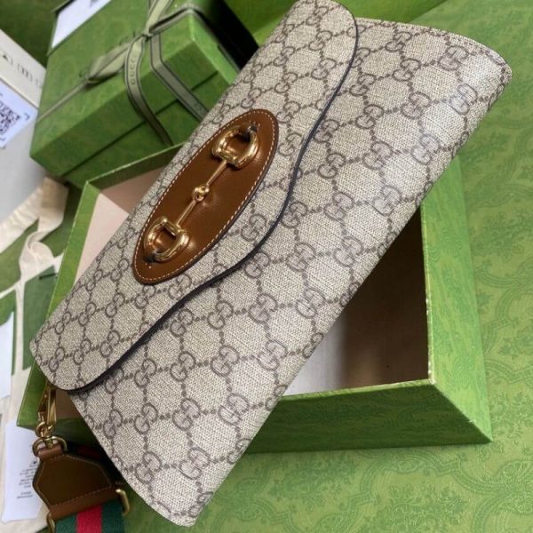 Replica Gucci Horsebit 1955 Small GG Supreme Bag - Image 7