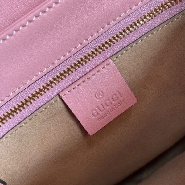 Gucci Replica Horsebit 1955 Shoulder Bag - Red & Pink Leather - Image 11