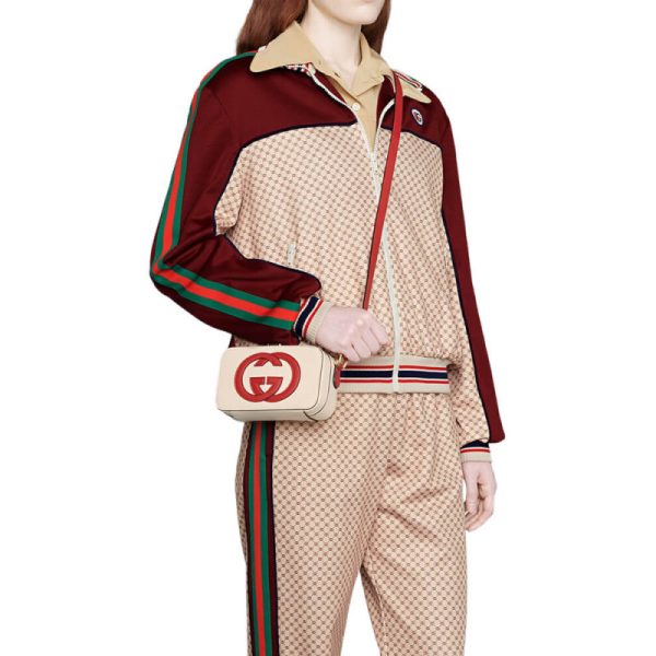 Replica Gucci G Mini White Leather Crossbody Bag 658230 - Image 2