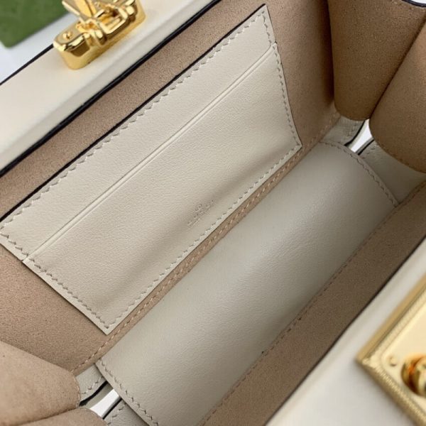 Replica Gucci G Mini White Leather Crossbody Bag 658230 - Image 11