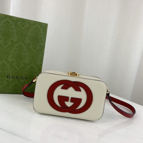 Replica Gucci G Mini White Leather Crossbody Bag 658230 - Image 3