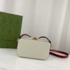 Best Replicas Bags - Replica Gucci G Mini White Leather Crossbody Bag 658230 Shop For Best Louis Vuitton LV Replica Bags With Cheap Price