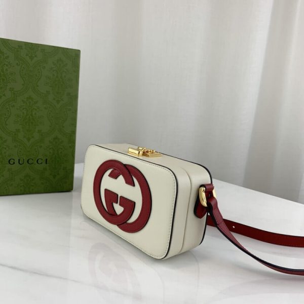 Replica Gucci G Mini White Leather Crossbody Bag 658230 - Image 5