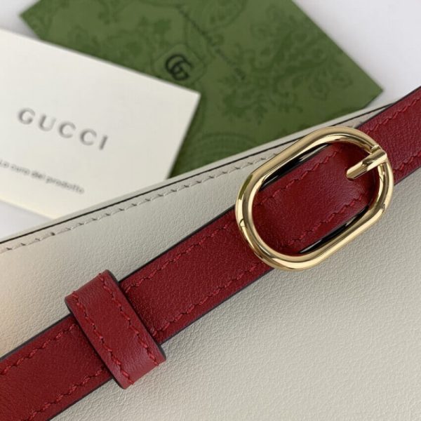 Replica Gucci G Mini White Leather Crossbody Bag 658230 - Image 10