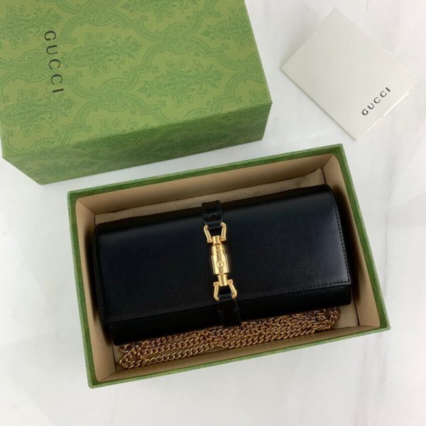 Replica Gucci Jackie 1961 Chain Wallet in Calfskin - Image 11